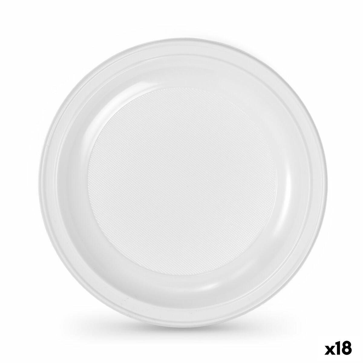 Service de vaisselle Algon Plastique 22 cm 22 x 22 x 1,5 cm 10 Pièces (18 Unités)