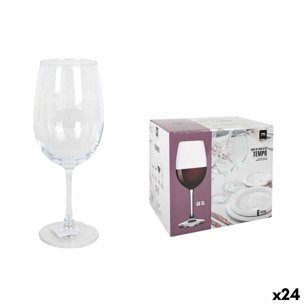 verre de vin La Mediterránea Tempo (24 Unités)
