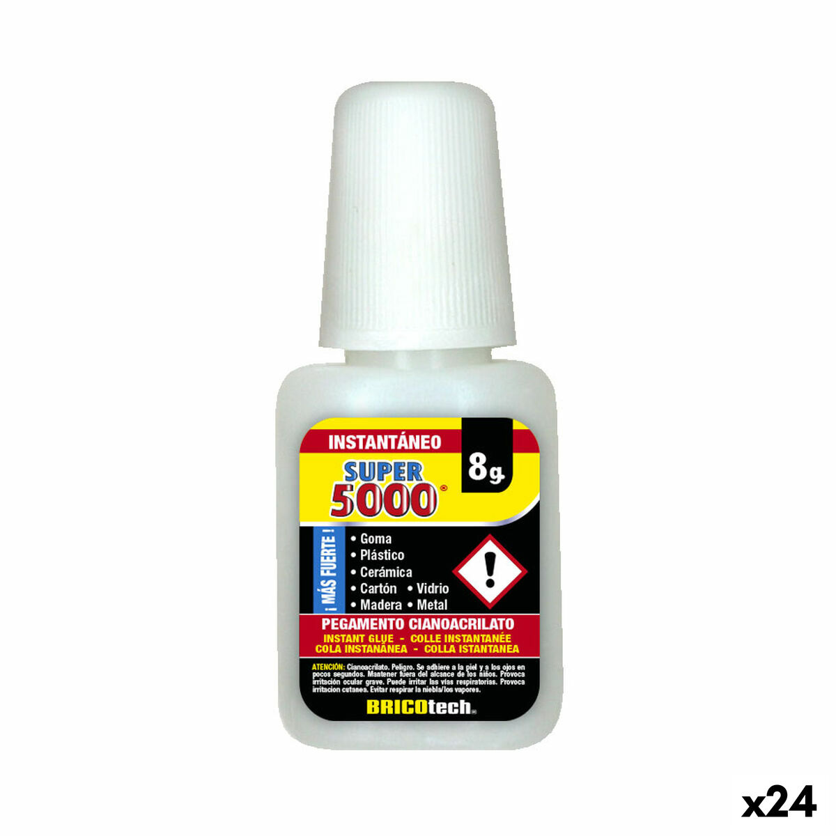 Άμεση Kόλλα Bricotech Super 5000 8 g (24 Μονάδες)