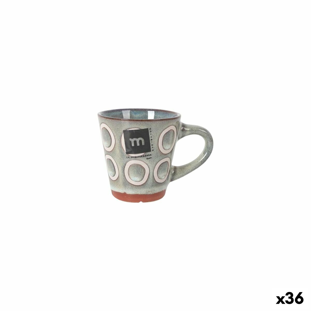 Tasse La Mediterránea Almudena Gris 90 ml (36 Unités)