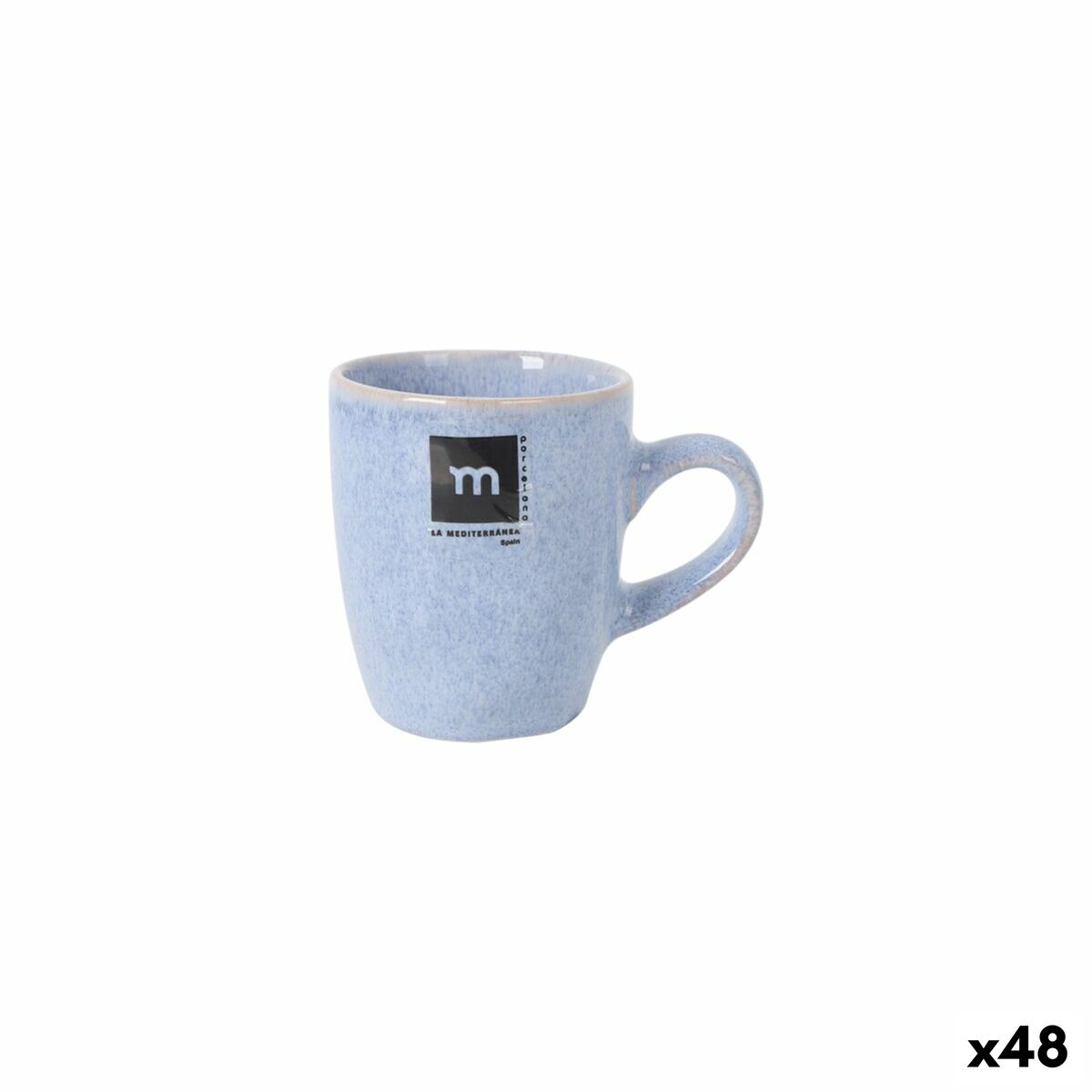 Tasse mug La Mediterránea Macarella blue 100 ml (48 Unités)