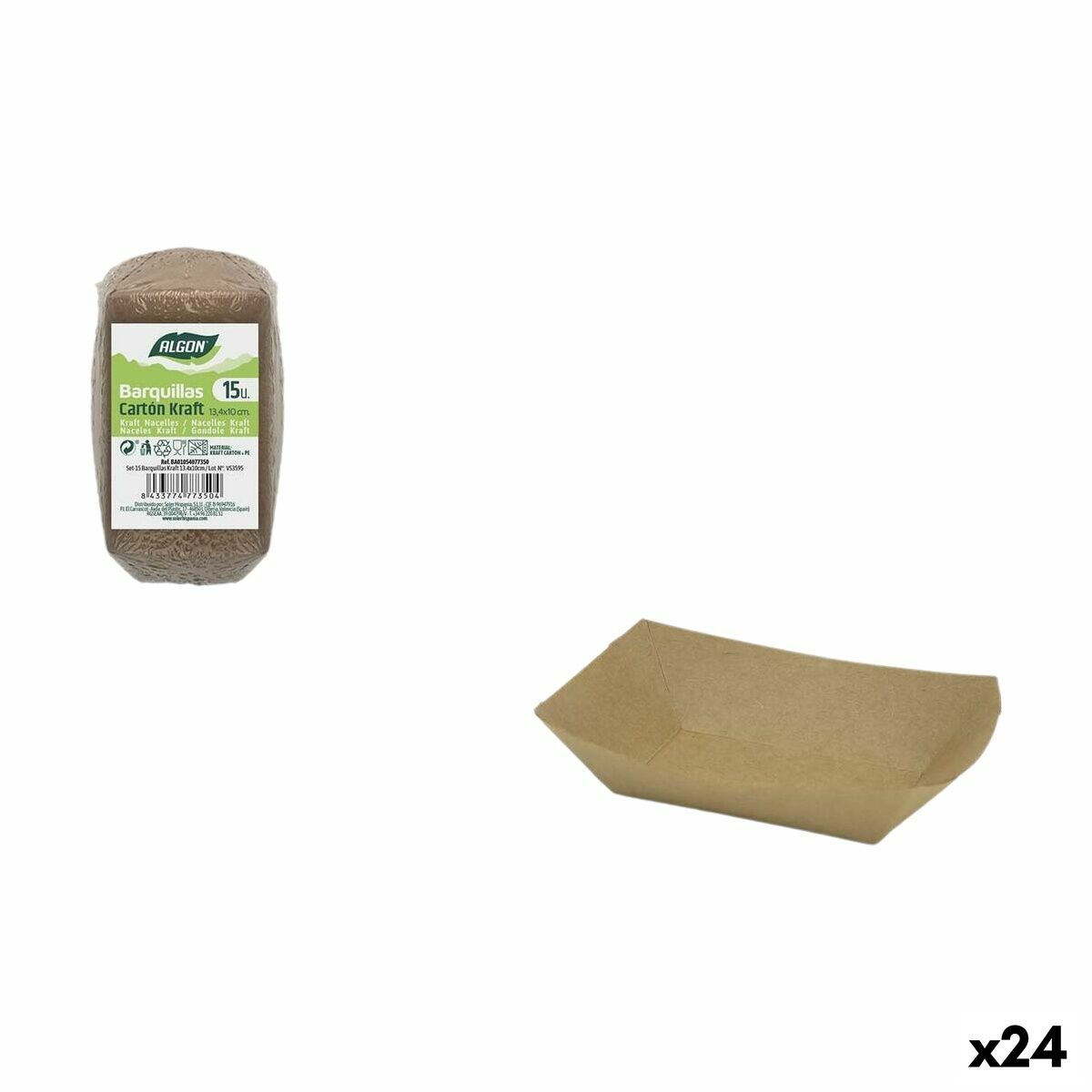 Service de vaisselle Algon 15 Pièces (24 Unités)