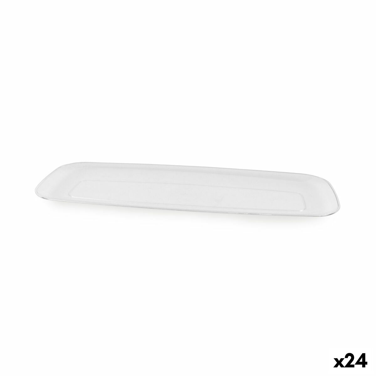 Plateau apéritif Algon Rectangulaire 44,5 x 16,6 x 2,4 cm (24 Unités)