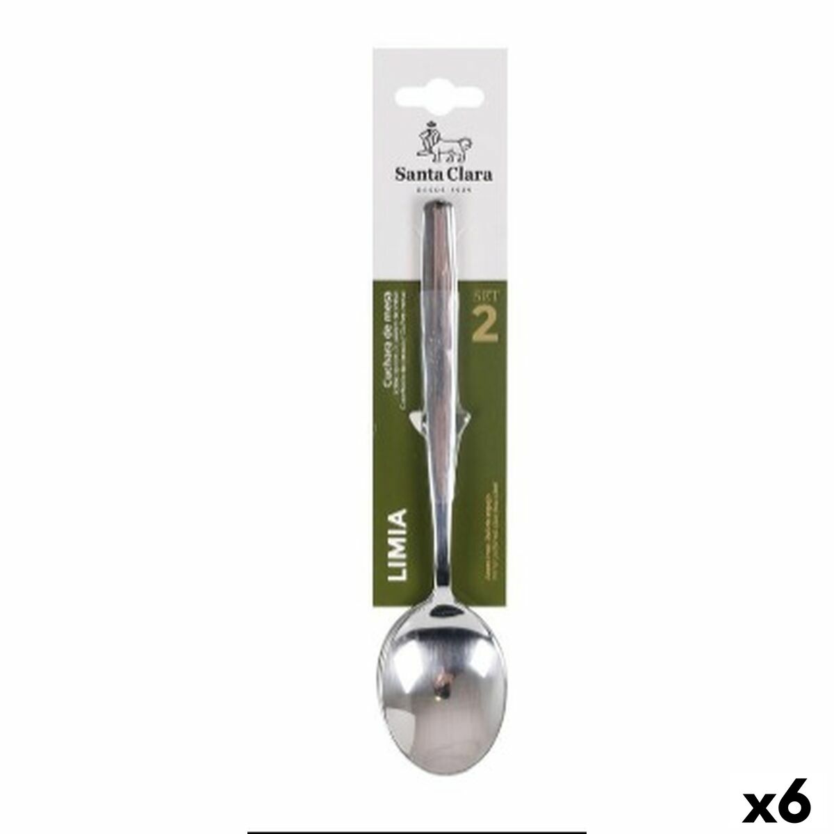 Cuillère à dessert Quttin Limia 2 Pièces (6 Unités)