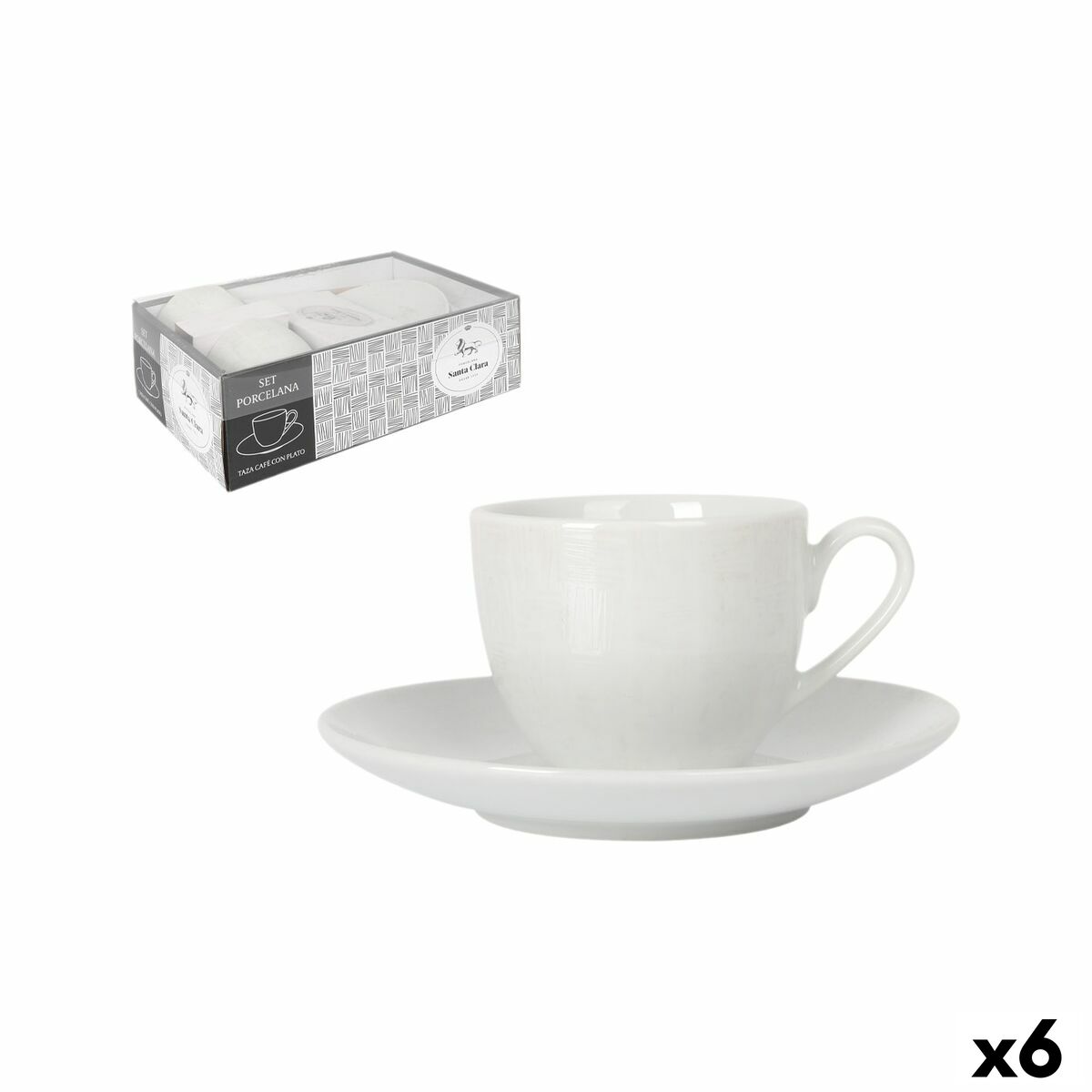 Service à café Santa Clara 90 ml (6 Unités)