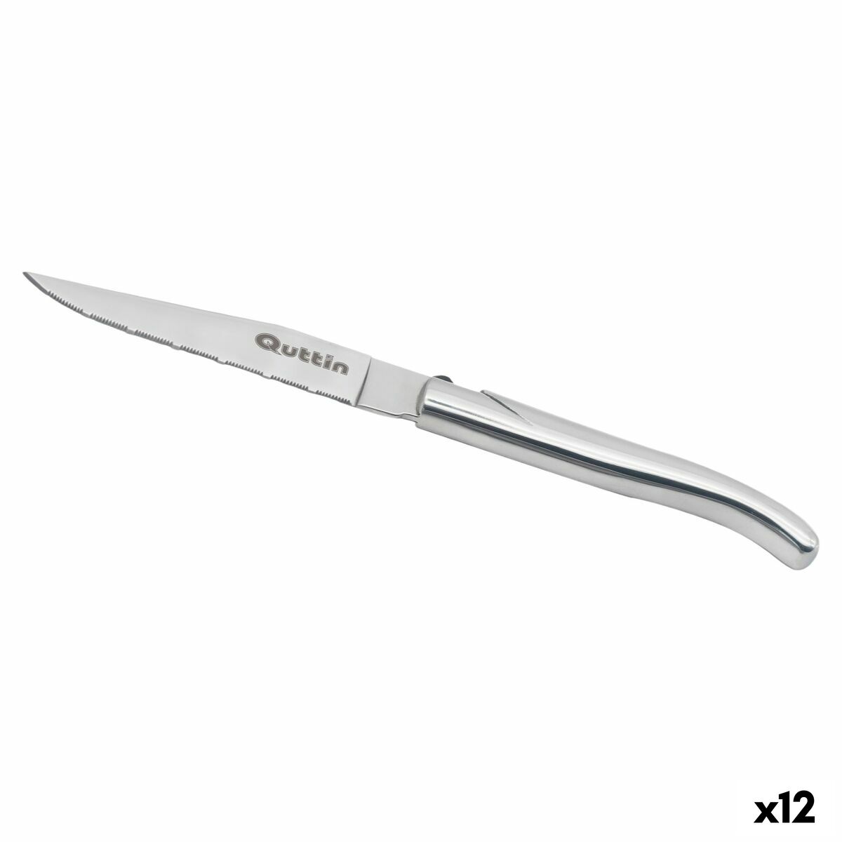 Couteau à viande Quttin Kobe Argenté 10,5 cm (12 Unités)