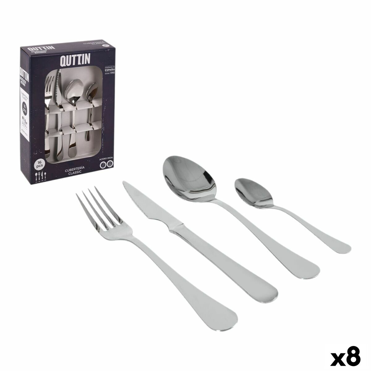 Couverts Quttin Classic (8 Unités)