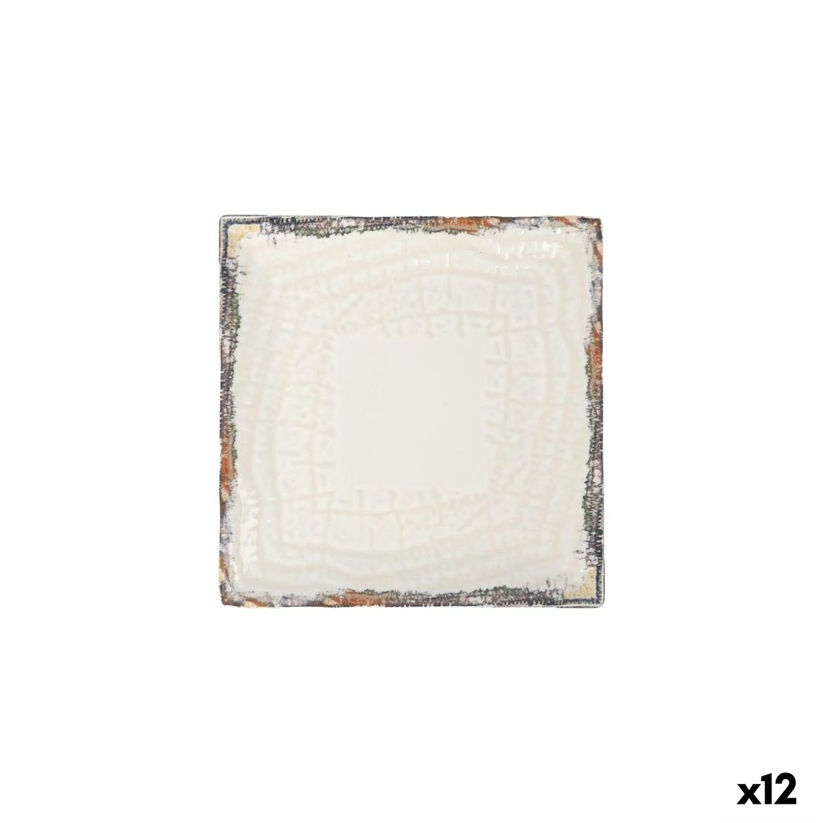 Assiette à dessert La Mediterránea Albus 18 x 18 x 2 cm (12 Unités)