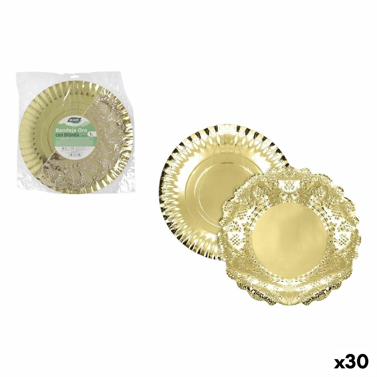 Plateau apéritif Algon Rond 35 cm (30 Unités)