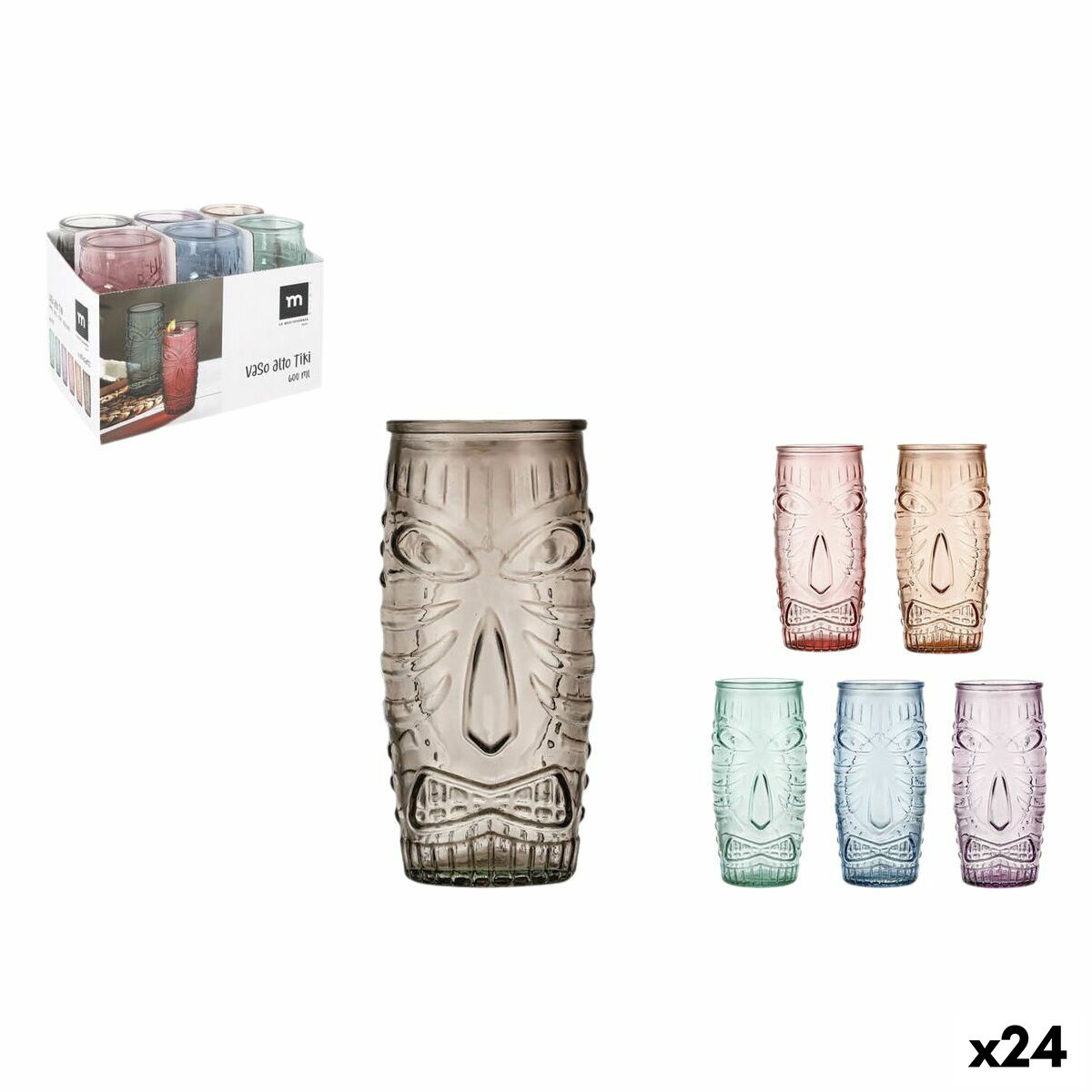 Verre d'eau La Mediterránea TIKI 0,6 L (24 Unités)