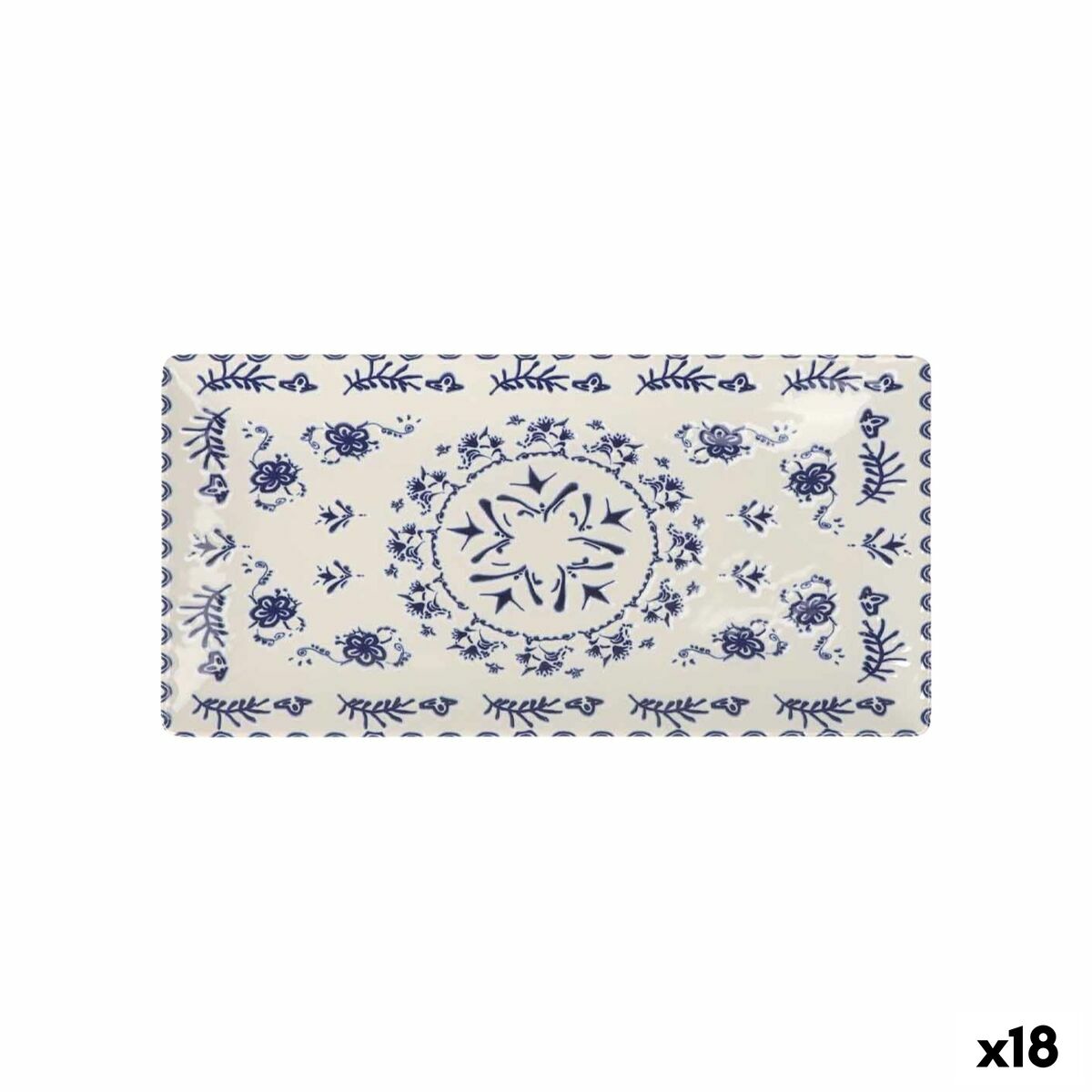 Plat à Gratin La Mediterránea Blur Rectangulaire 30 x 15 x 2 cm (18 Unités)