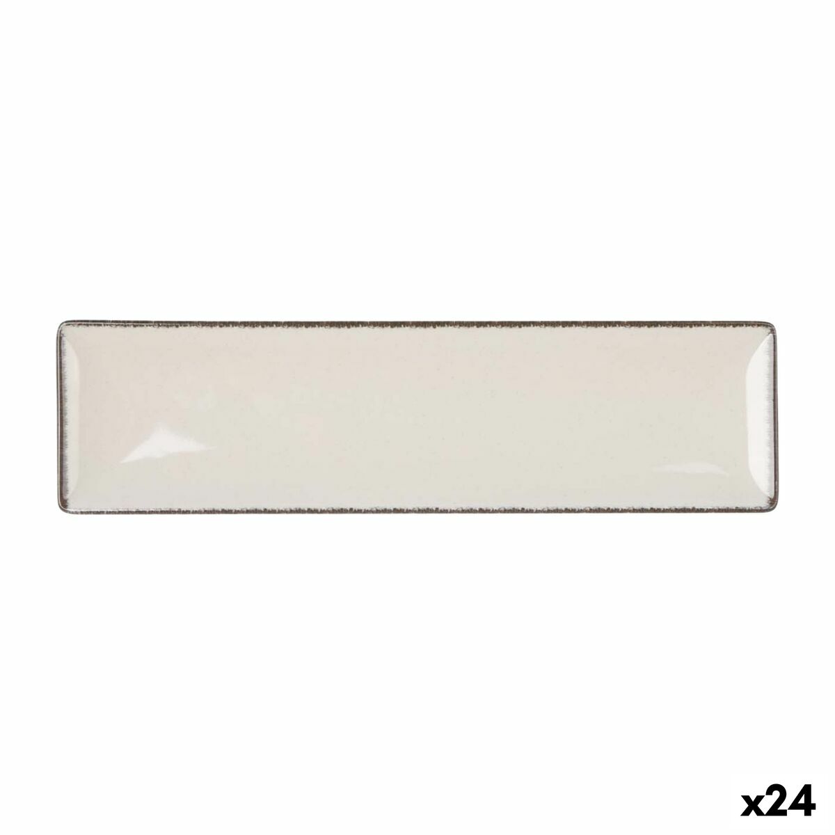 Plat à Gratin La Mediterránea Anllo Rectangulaire 30 x 8 x 2 cm (24 Unités)