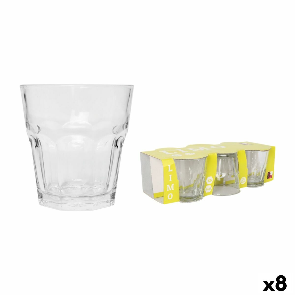 Set de Verres Inde Limo 260 ml 6 Pièces (8 Unités)