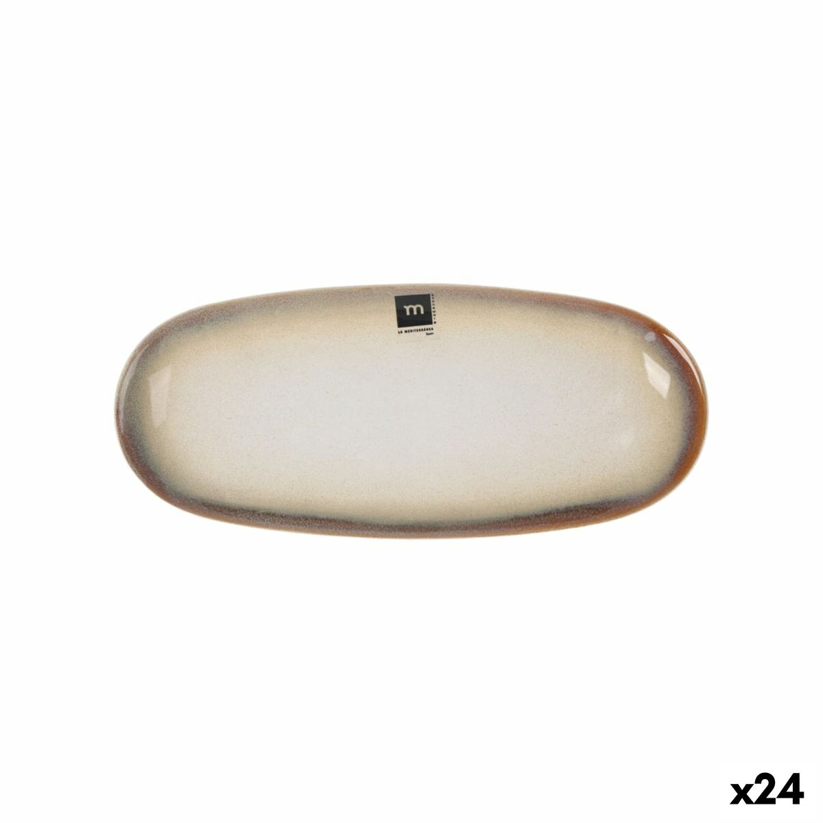 Plat à Gratin La Mediterránea Fustam Oblongue 29,5 x 12,7 x 2,4 cm (24 Unités)