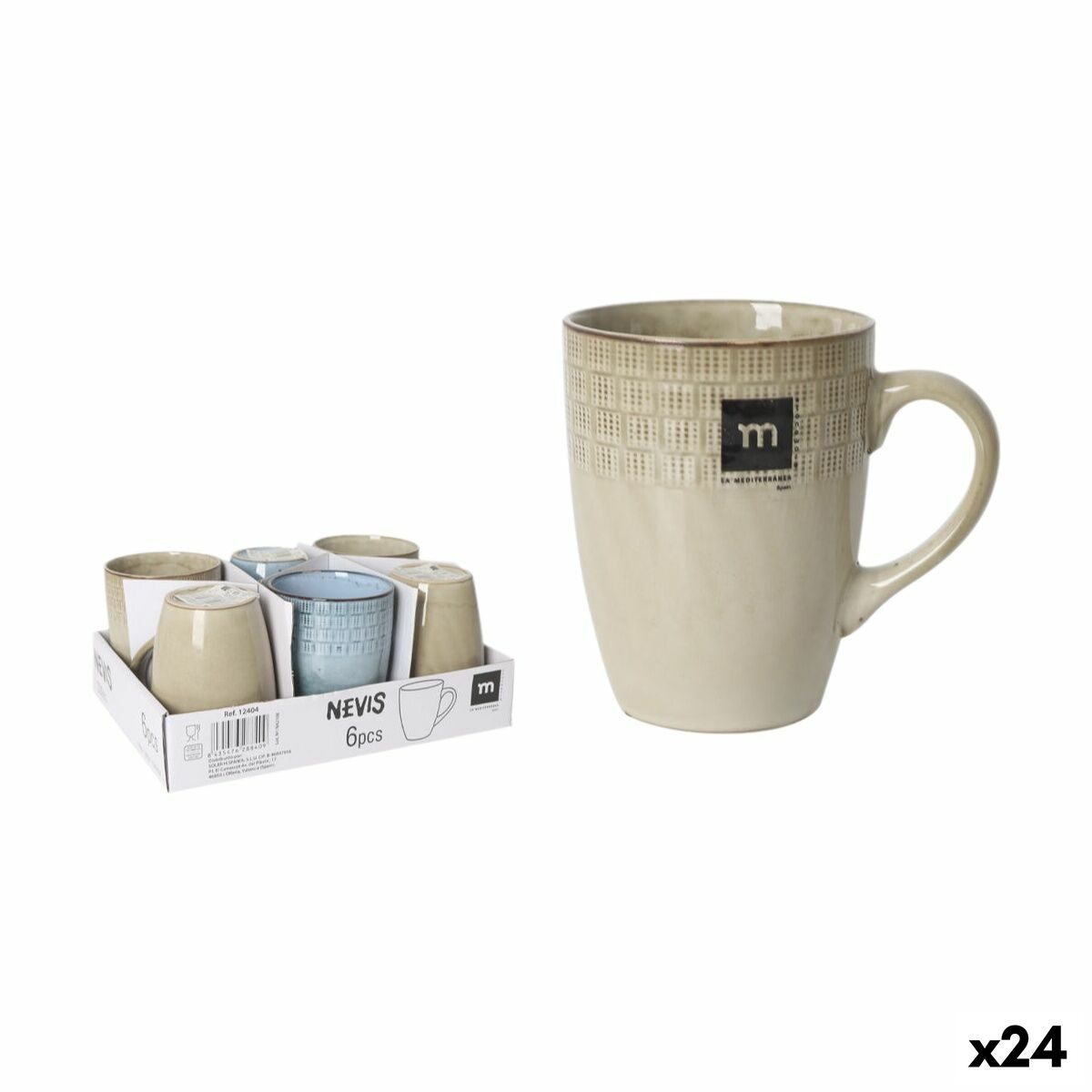 Tasse mug Inde Nevis 330 ml (24 Unités)