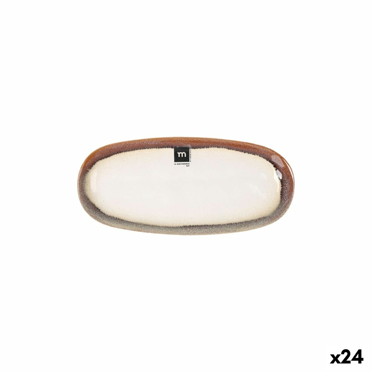 Plat à Gratin La Mediterránea Fustam Oblongue 25,8 x 12 x 2,2 cm (24 Unités)
