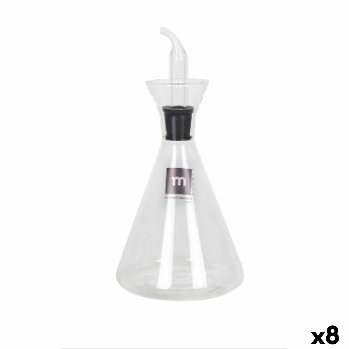 Huilier La Mediterránea Transparent Verre Borosilicaté 250 ml (8 Unités)