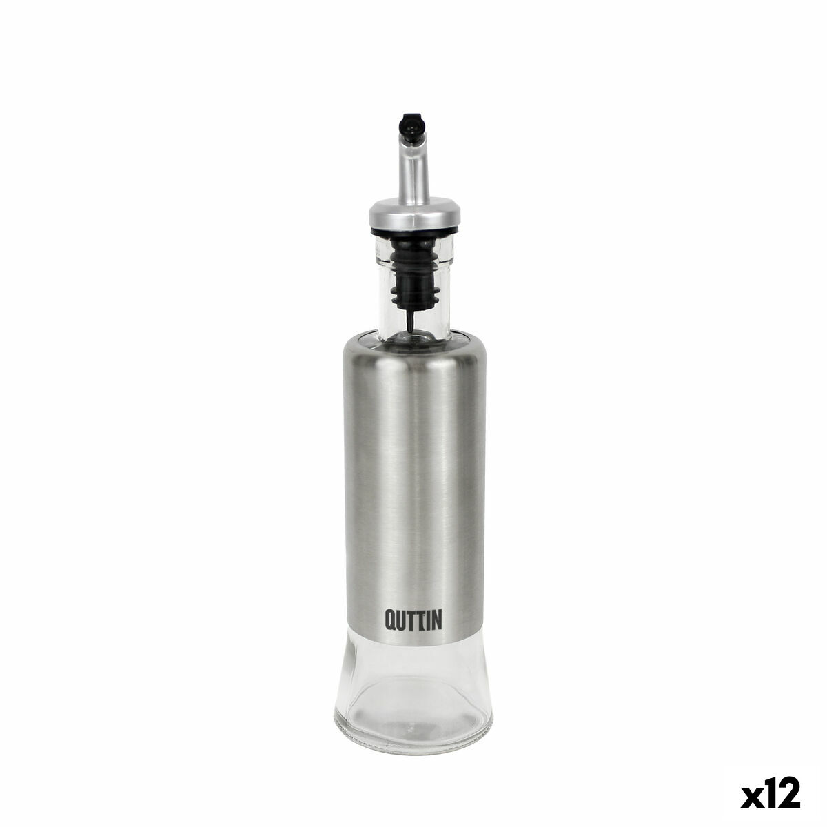 Huilier Quttin Transparent Argenté Acier inoxydable 0,3 L (12 Unités)