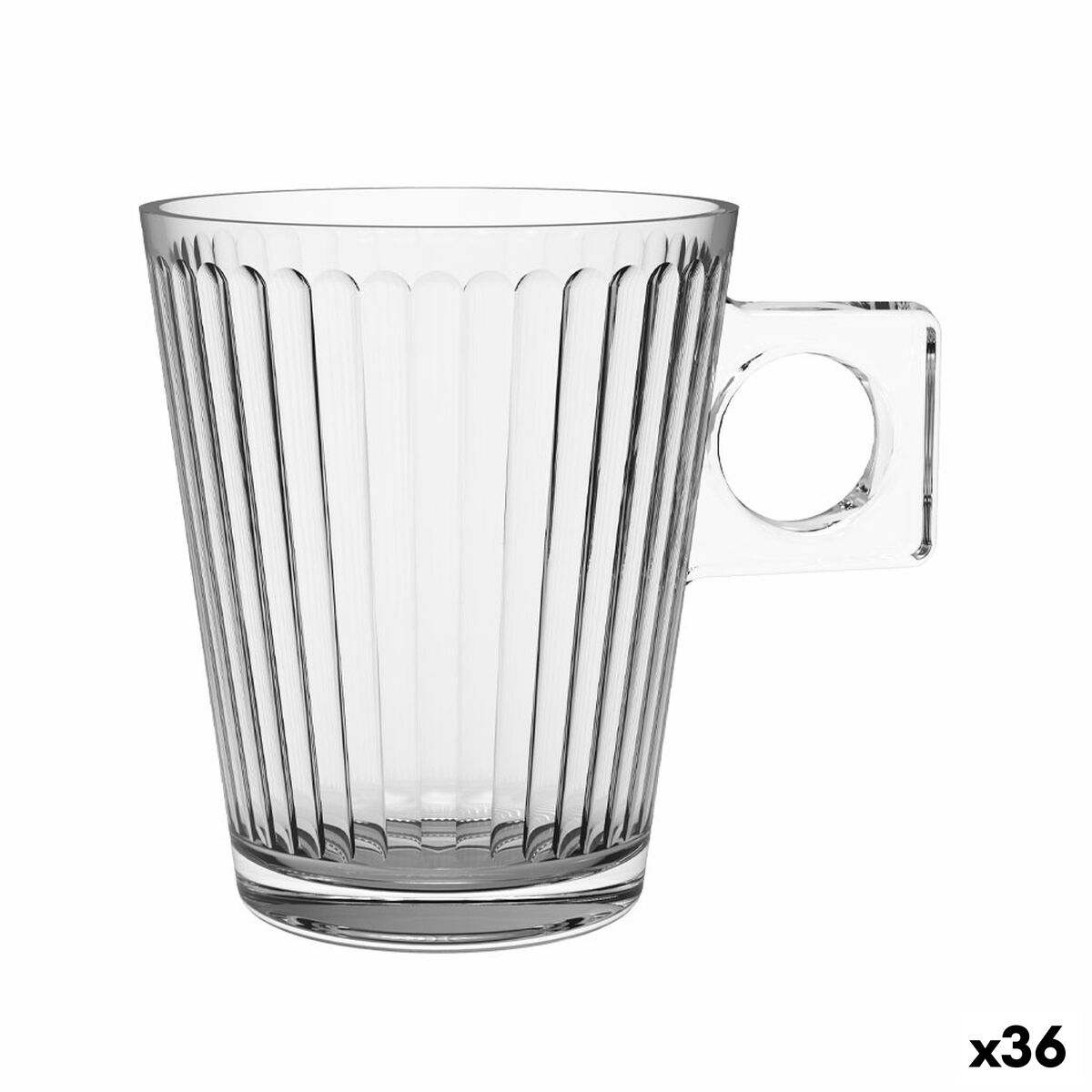 Lot de tasses La Mediterránea Lima lineal 2 Pièces (36 Unités)