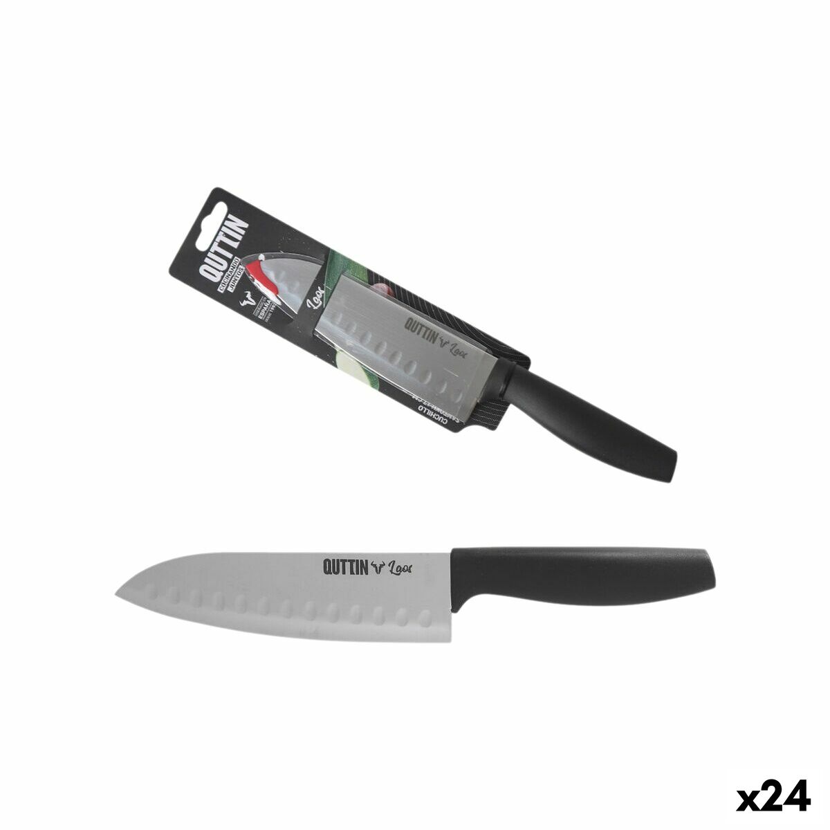 Couteau de cuisine Quttin Laos 17 cm (24 Unités)