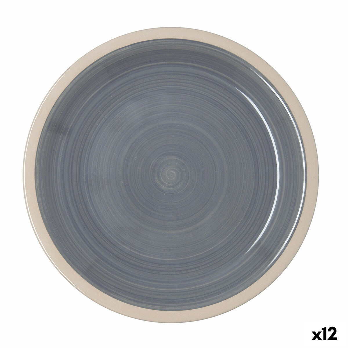 Assiette plate Quid Baltic Beige Céramique Ø 27 cm (12 Unités)