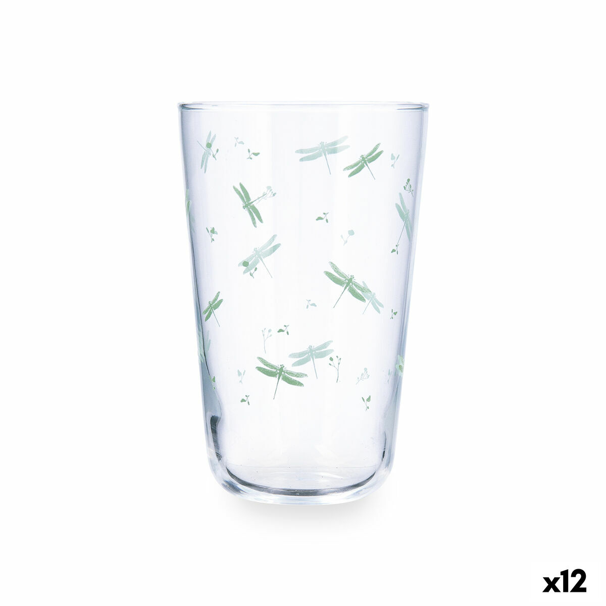 Verre d'eau Quid Velvet Vert verre 400 ml (12 Unités)
