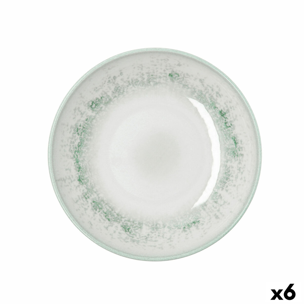Assiette creuse Bidasoa Kai Hydrozero Blanc Céramique Ø 23 cm (6 Unités)