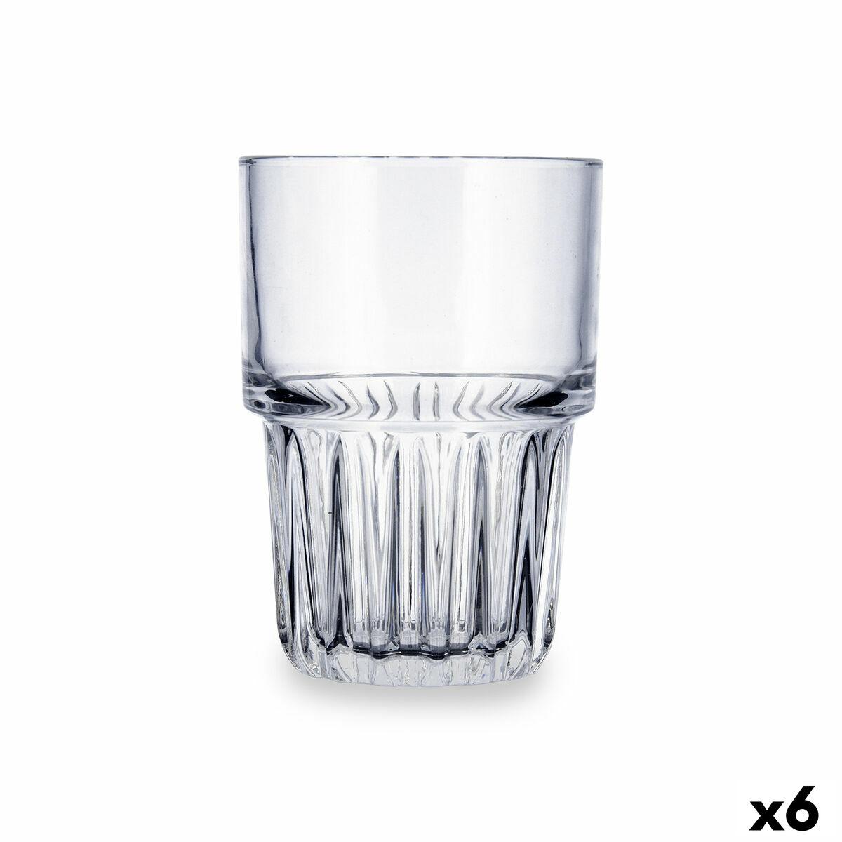 Verre Quid Cubik Transparent verre 390 ml (6 Unités)