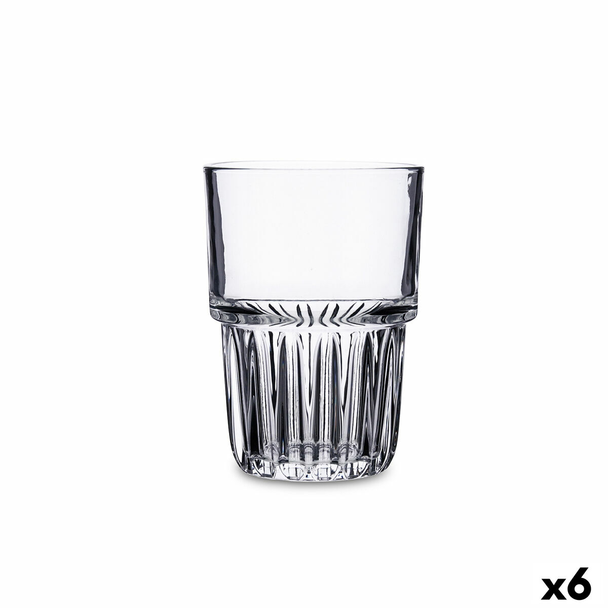 Verre Quid Cubik Transparent verre 310 ml (6 Unités)