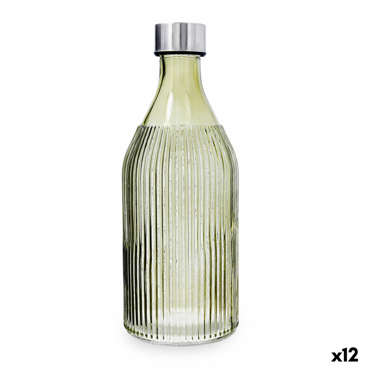 Bouteille d'eau Quid Maison Vert verre 1 L (12 Unités)