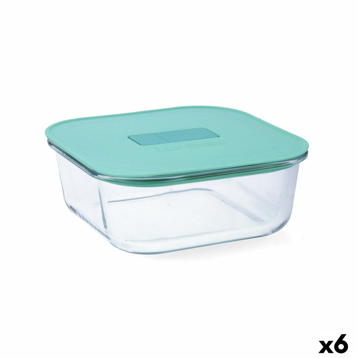 Boîte à lunch hermétique Luminarc Joy Bleu verre 1,1 L (6 Unités)