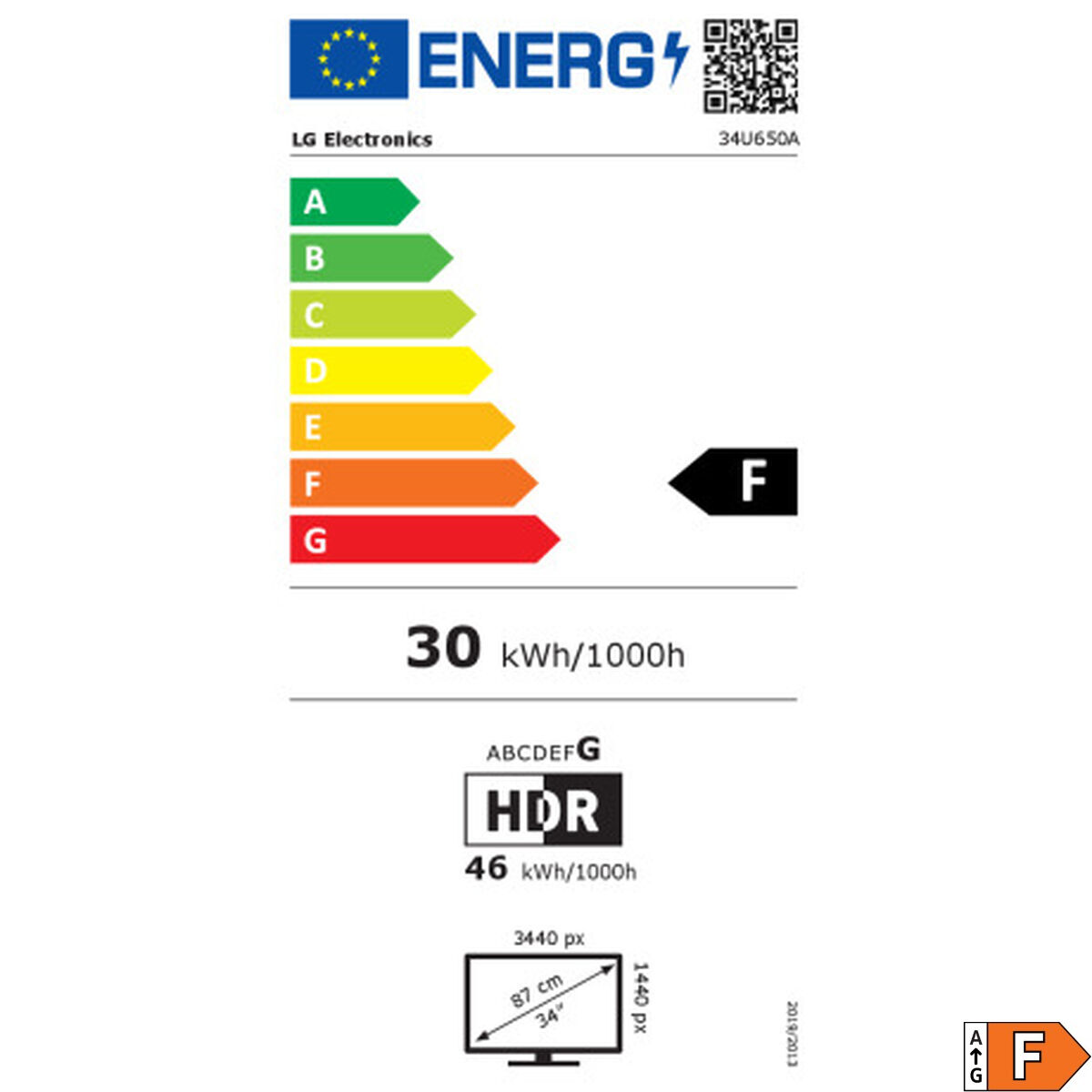 Bild von Monitor LG 34U650A-B 34" Wide Quad HD