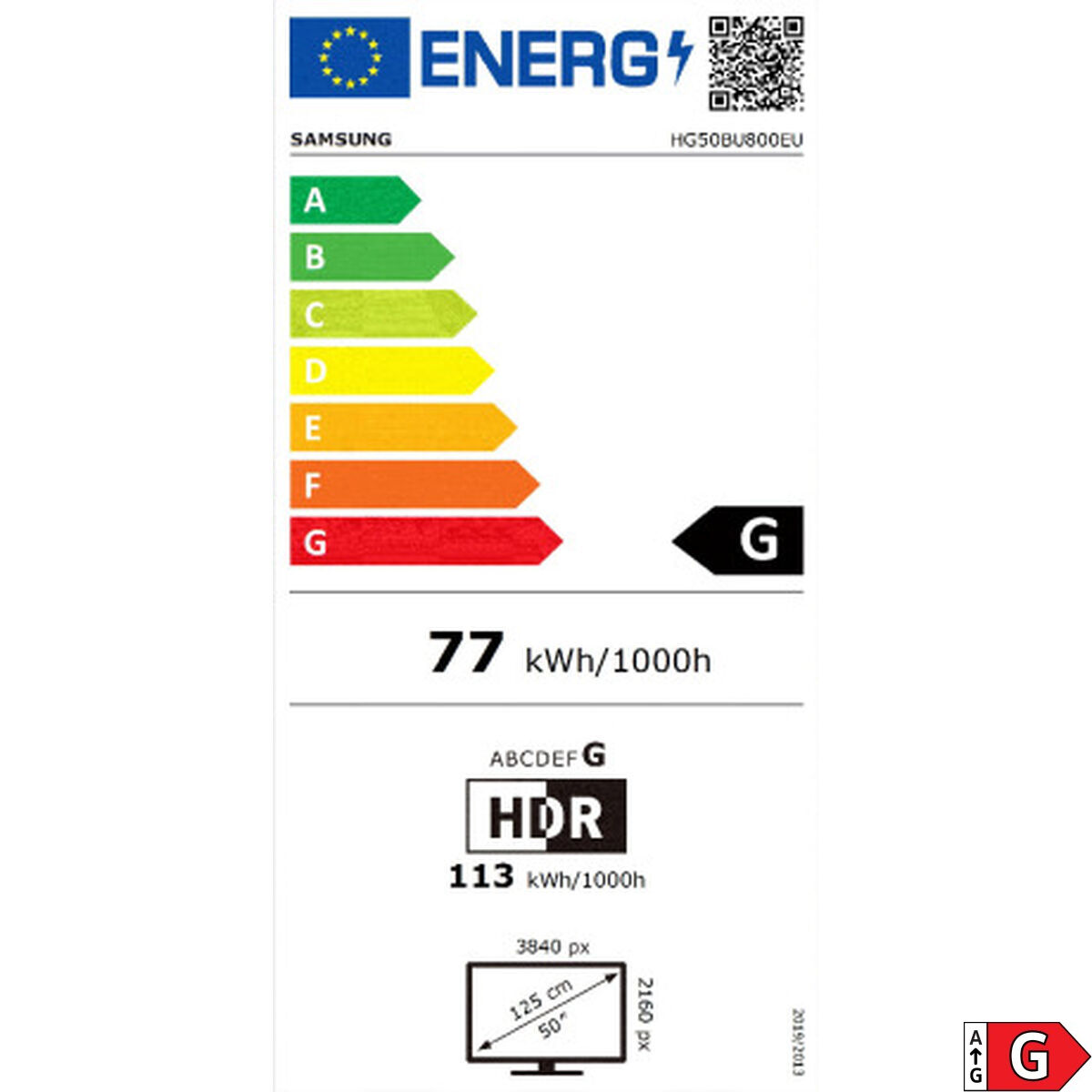 Image de TV intelligente Samsung HG50BU800EUXEN 50" 4K Ultra HD LED