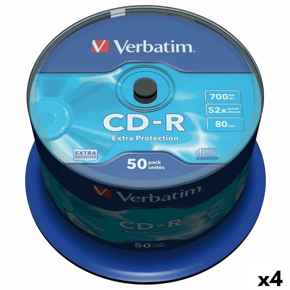 Afbeeldingen van CD-R Verbatim Extra Protection 700 MB 52x 50 Pieces (4 Units)