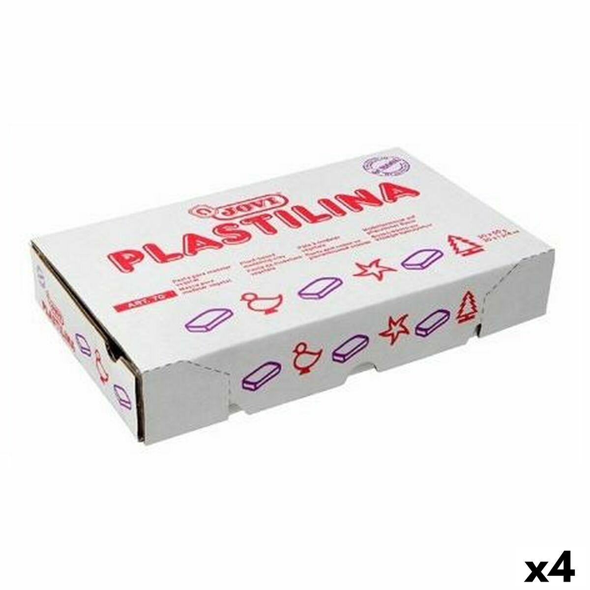 Pâte à modeler Jovi Orange 150 g 15 Pièces (4 Unités)