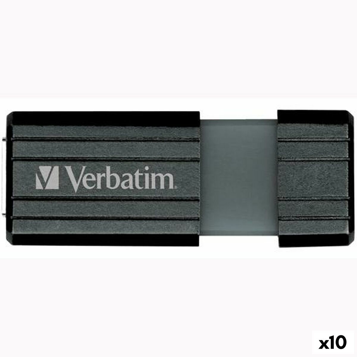 Afbeeldingen van USB stick Verbatim STORE'N'GO PINSTRIPE Black 128 GB (10 Units)