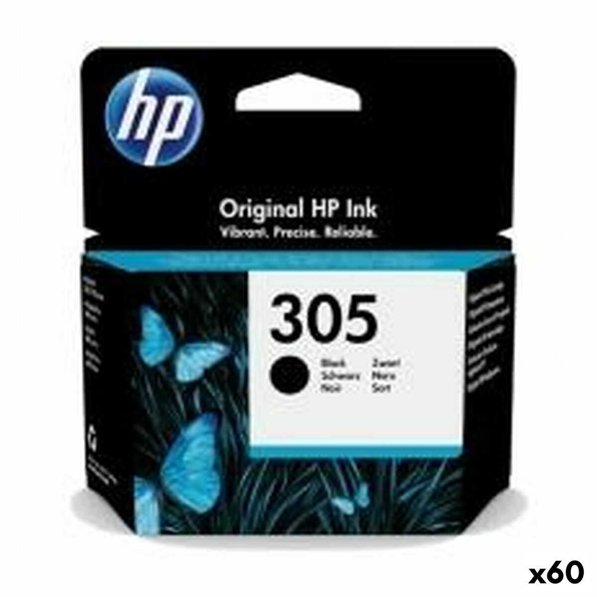 Cartouche d'encre originale HP 305 Noir (60 Unités)