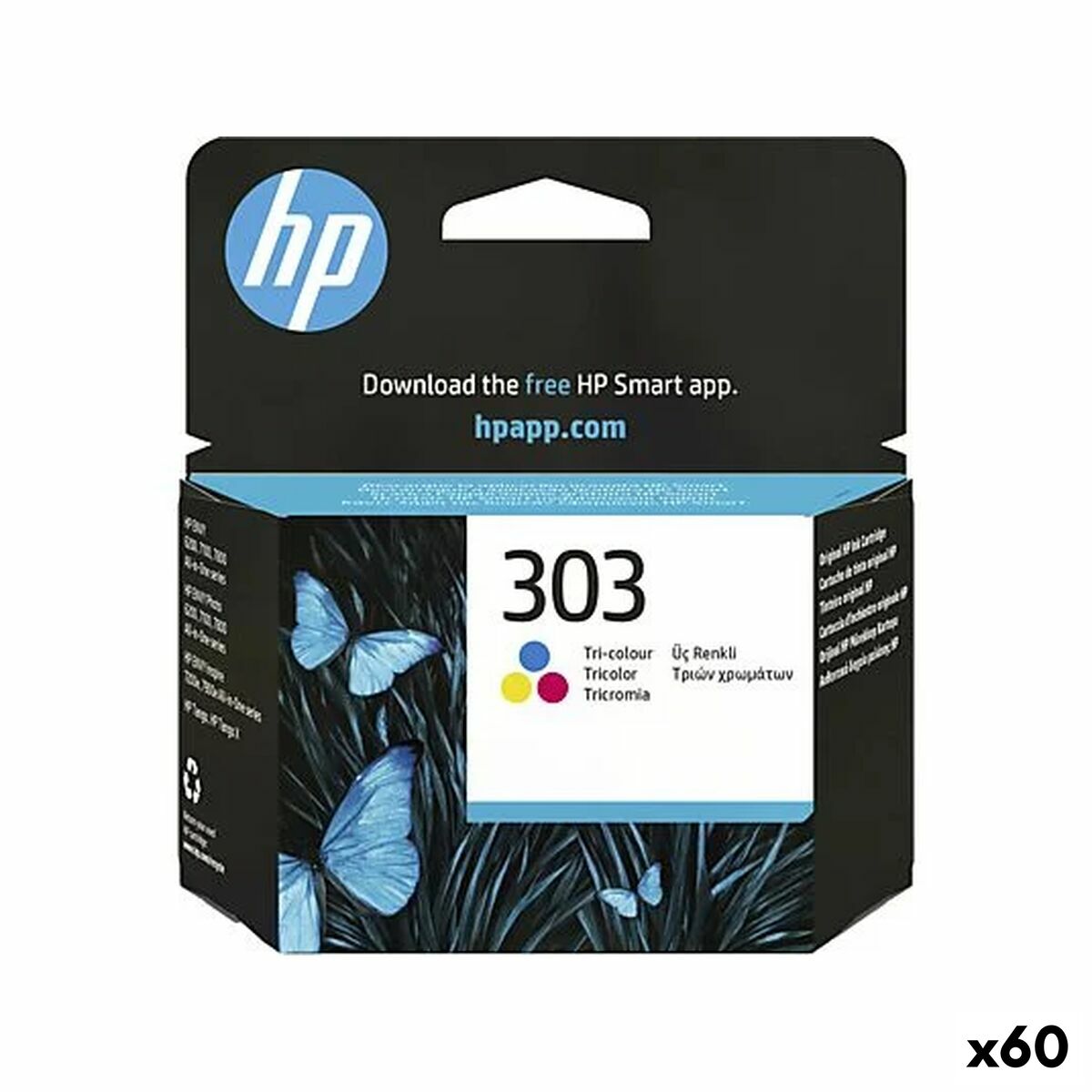 Cartouche d'encre originale HP Nº 303 Tricolore (60 Unités)