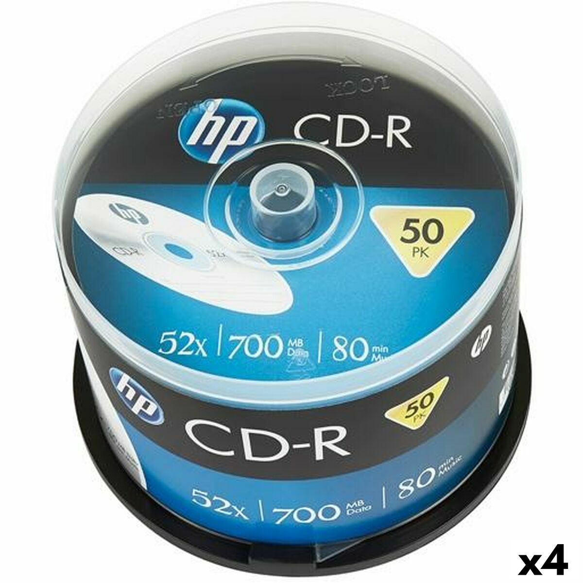 Afbeeldingen van CD-R HP 700 MB 52x (4 Units)