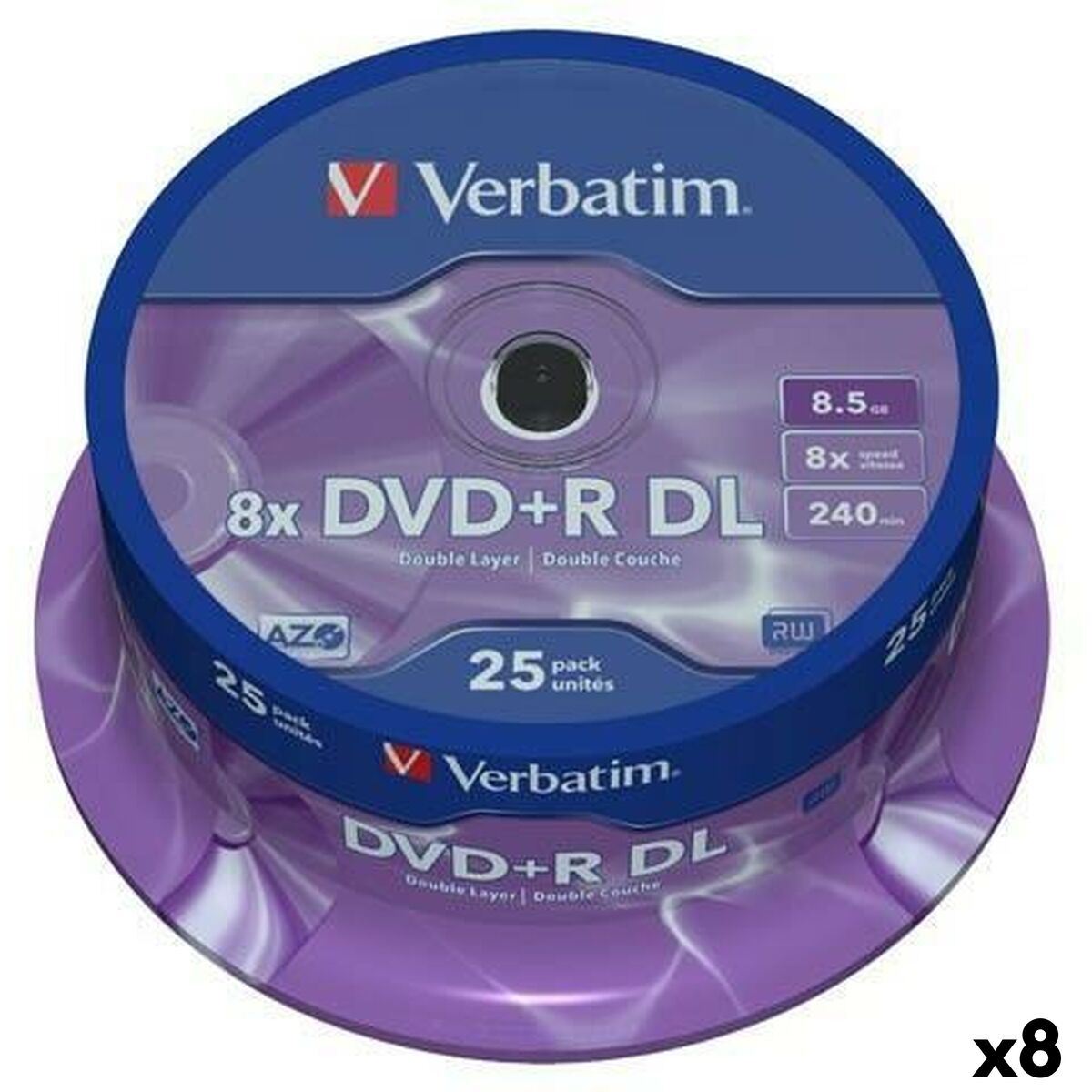 Picture of DVD+R Verbatim DL 8,5 GB 8x (8 Units)