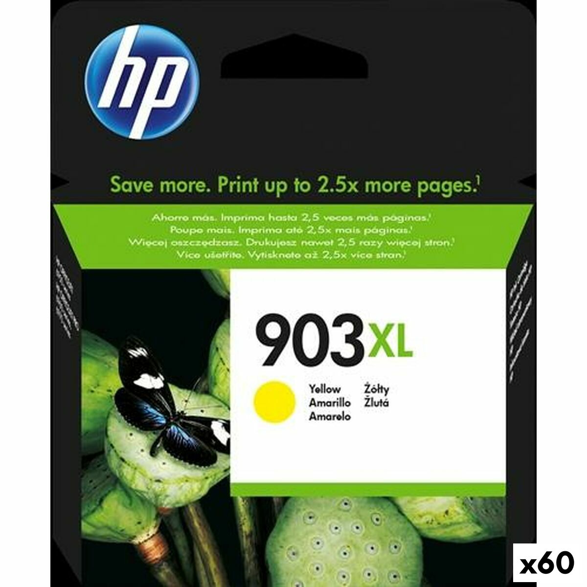 Afbeeldingen van Original Ink Cartridge HP Nº 903XL Yellow (60 Units)