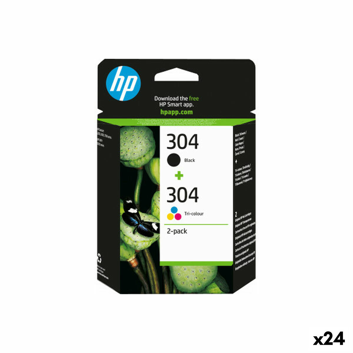 Cartouche d'encre originale HP Nº304 Jaune (24 Unités)