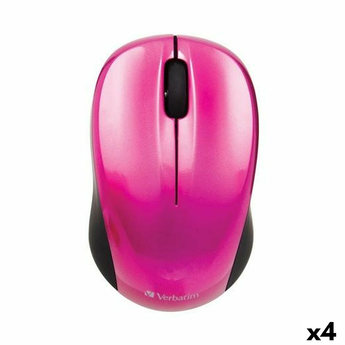 Picture of Wireless Mouse Verbatim GO NANO Black Fuchsia 1600 dpi (4 Units)