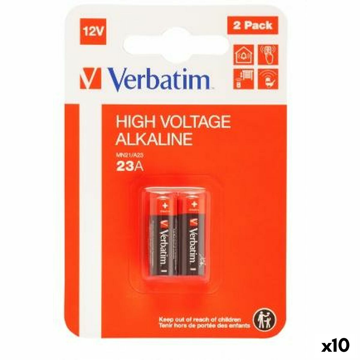 Picture of Batteries Verbatim 12 V LR23A (2 Pieces) (10 Units)