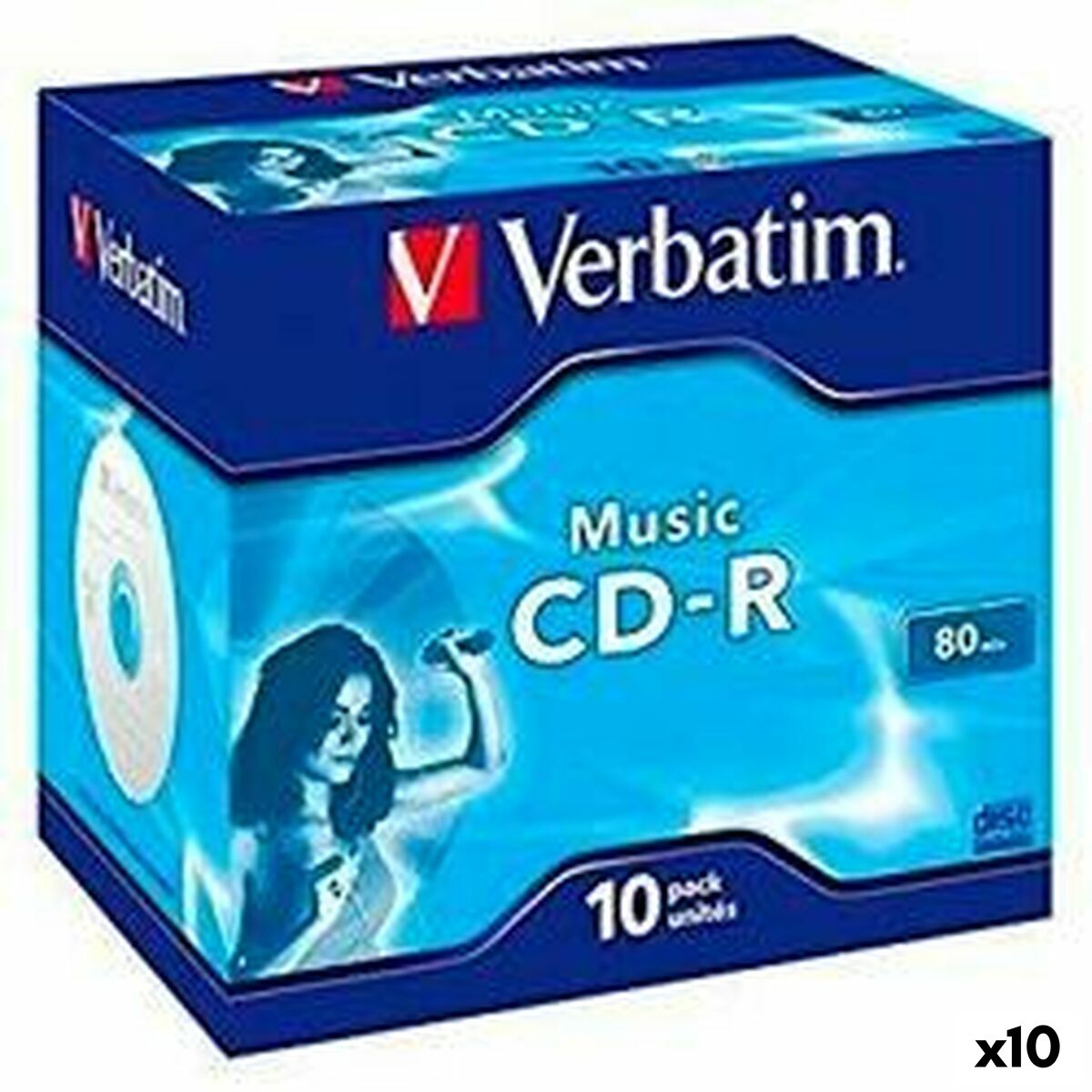 Afbeeldingen van CD-R Verbatim MUSIC 80' 16x 10 Pieces (10 Units)