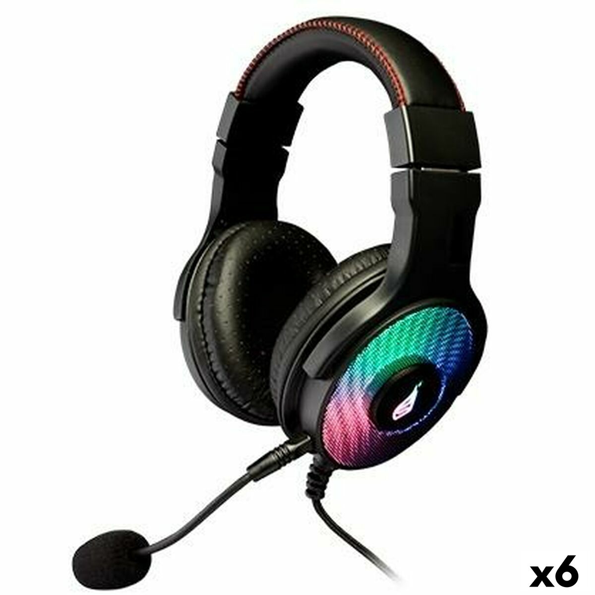 Afbeeldingen van Headphones with Microphone Verbatim Black (6 Units)