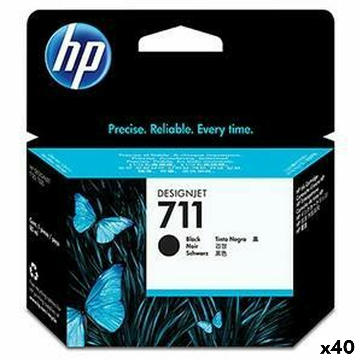 Afbeeldingen van Compatible Ink Cartridge HP 711 Black (40 Units)