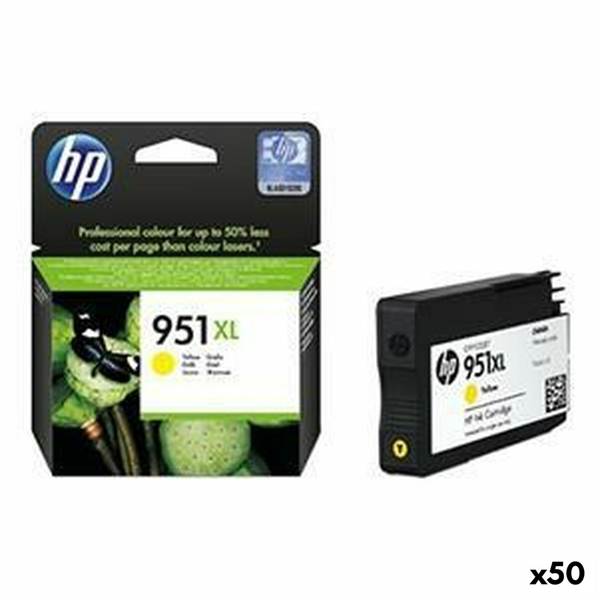 Cartouche d'encre originale HP 951 XL Jaune (50 Unités)