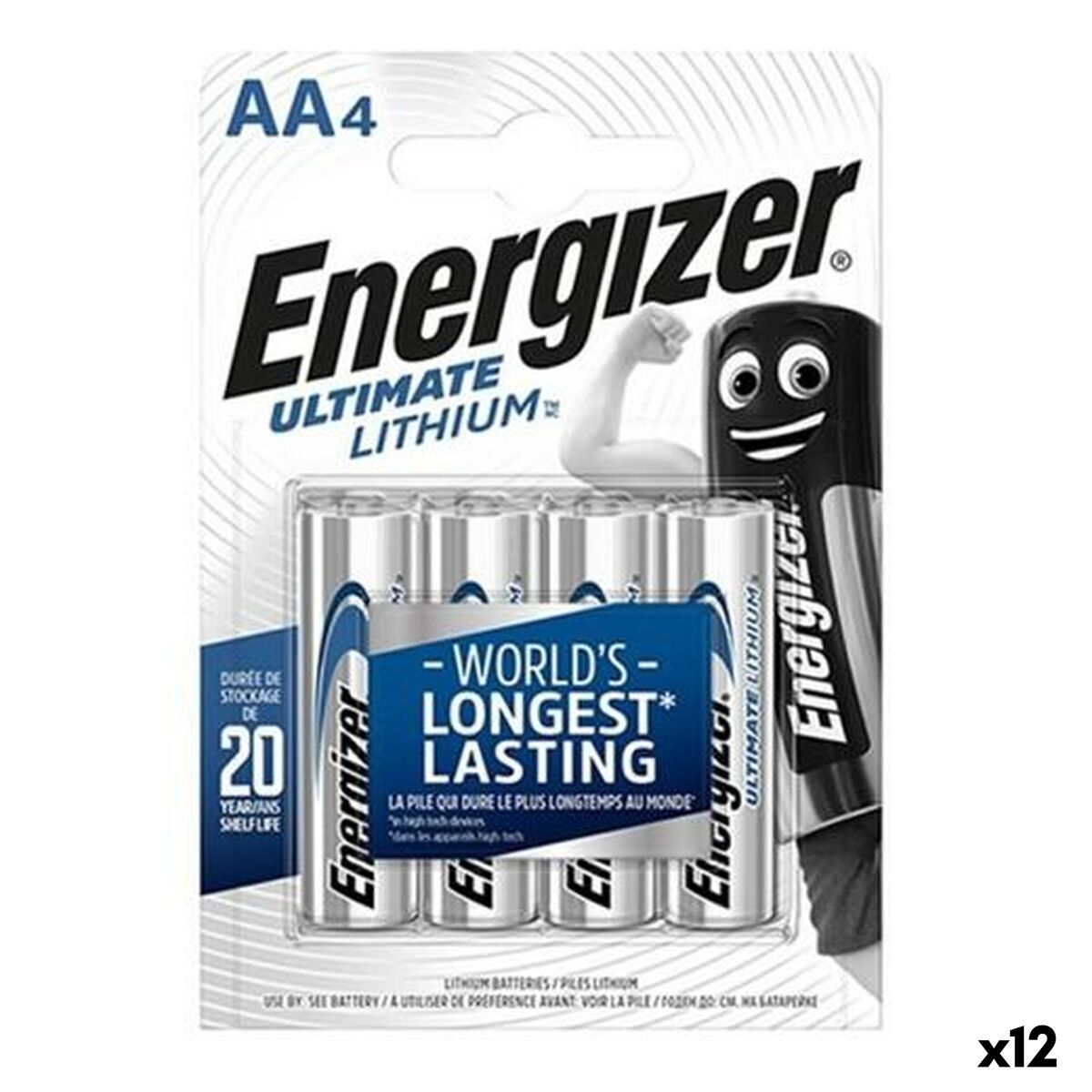 Batteries Energizer ULTIMATE LITHIUM 1,5 V 4 Pieces (12 Units) Picture of Batteries Energizer ULTIMATE LITHIUM 1,5 V 4 Pieces (12 Units)
