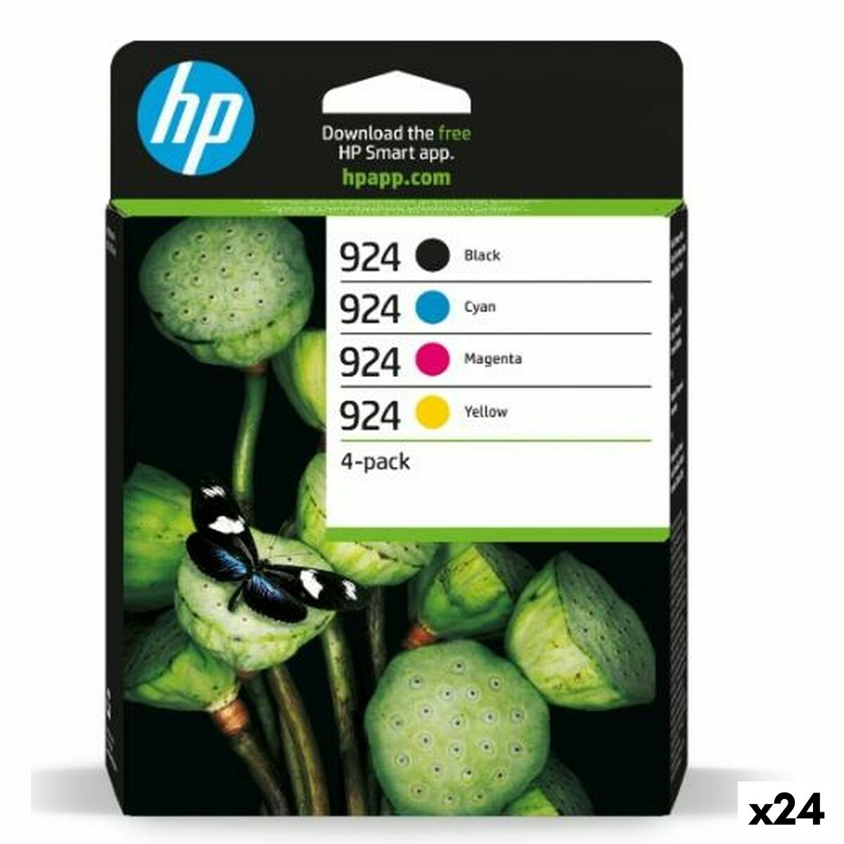 Afbeeldingen van Original Ink Cartridge HP Nº 924 Yellow (24 Units)